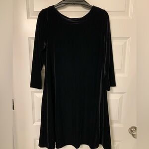 NWOT Cynthia Rowley black velvet dress M